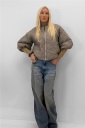 piumino modello bomber manica 3/4 futura